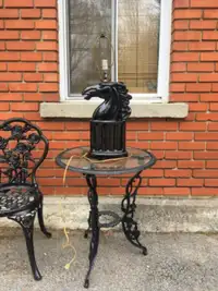 Lampe de table vintage ceramic cheval