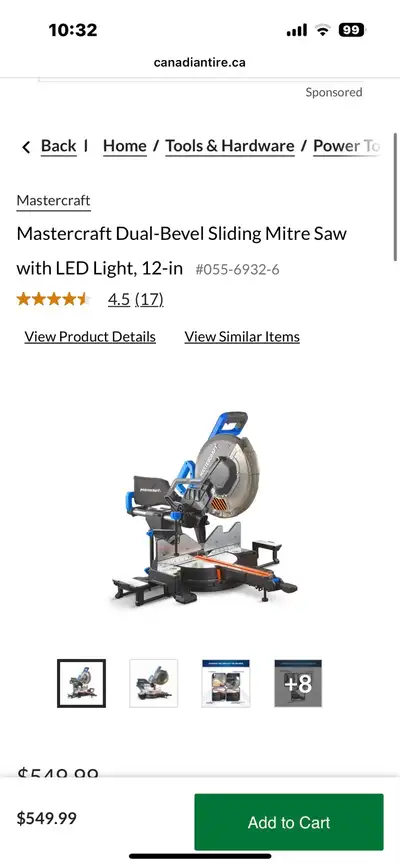 Mastercraft Mitre Saw & Stand, View more