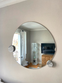 Miroir EQ3 avec bouton en marbre  / EQ3 Mirror marble bottom