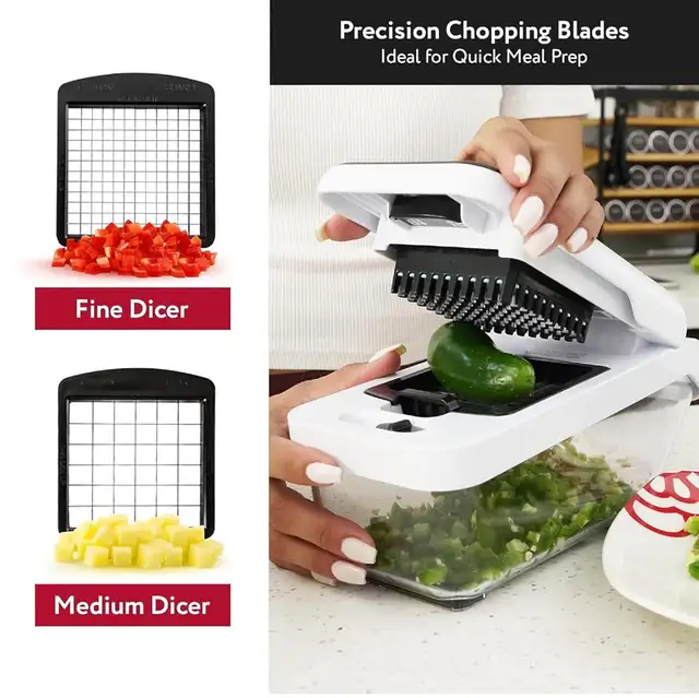 Brand New 8 in 1 Vegetable Food Chopper, Mandoline Slicer in Kitchen & Dining Wares in Oshawa / Durham Region - Image 6