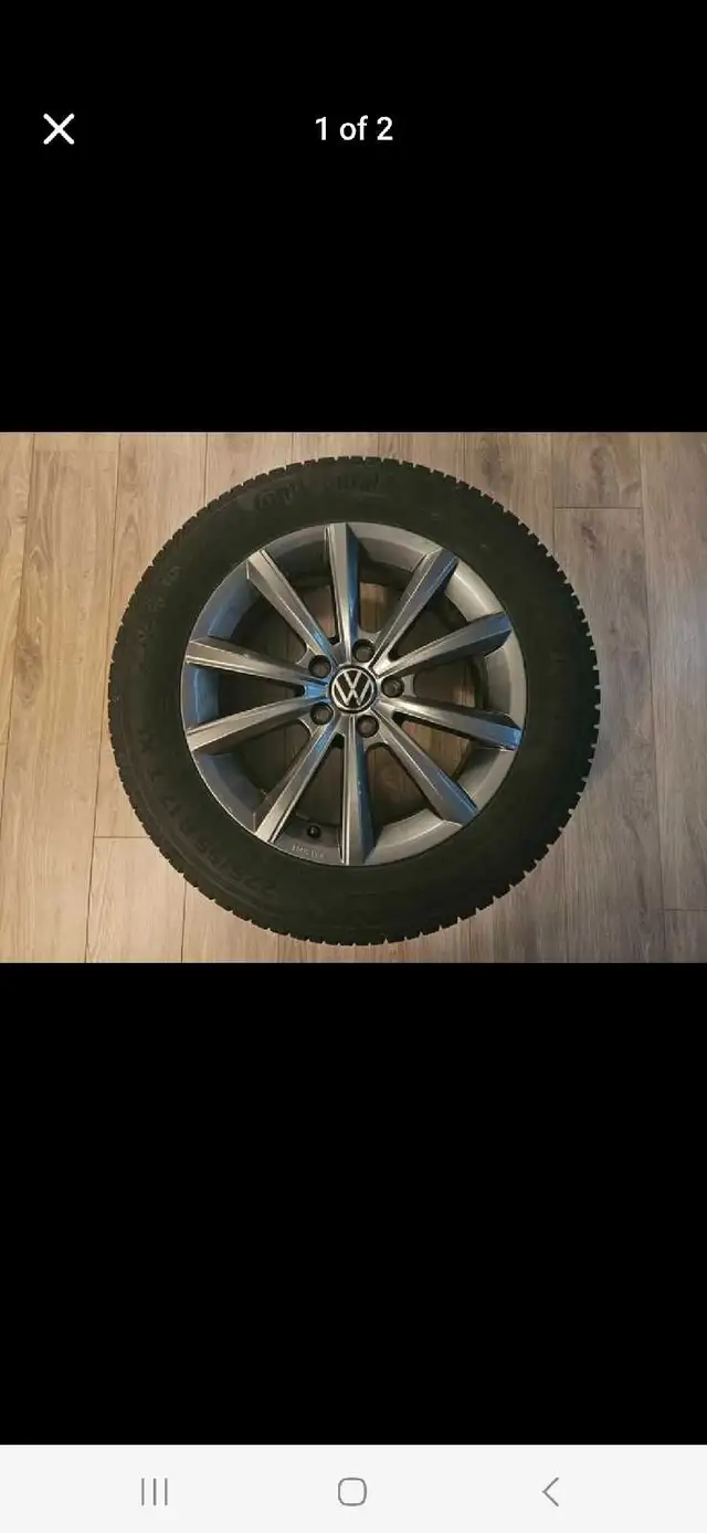 Set of 4 VW Taos Winter Tires on Rims - Excellent Condition! in Tires & Rims in Markham / York Region - Image 2
