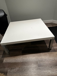 EQ3 40” MCM Coffee Table with Aluminum Legs