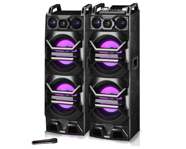 3000 + 3000 Watts BLUETOOTH Karaoke SPEAKER SYSTEM USB, SD Card in iPod & MP3 Accessories in Mississauga / Peel Region