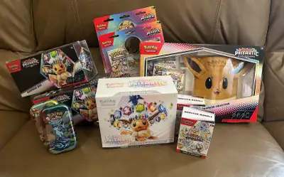 Pokémon Prismatic Evolutions Sealed Products, ETBs, Bundles, View more