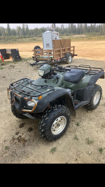 Runs well. Just had oil change. Seat is torn/taped. Tires have decent tread left. Has warn winch and...