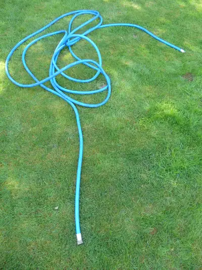 Greenline Blue Aqua hose – approx. 594”/49’6” long, 5/8”, 300PSI - cash only/ P/up 52/197St., Langle...