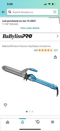 Babyliss Pro 32mm hair curler 