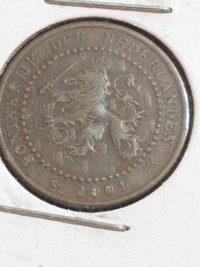 1901 Netherlands one cent KM #130, #2012-389