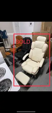 NEW Computer/ Office Chairs (Leather With Leg Rest & Adjustable