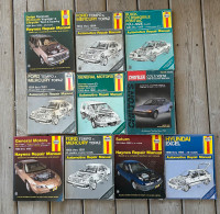 10 Car Repair Manuals - Haynes - Chilton