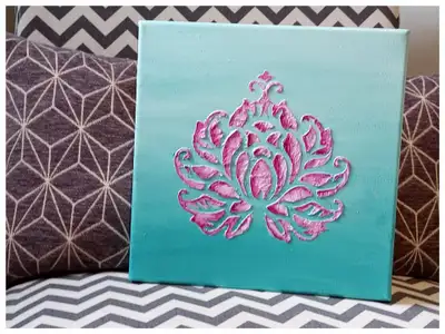  Textured Lotus Flower Painting – 10" x 10", View more