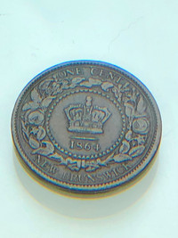 "Monnaie de collection: VICTORIAD.C. BRITT: REG: F.D 1864"