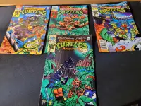 Army toys  Ninja turtle comics, glass and pin, games