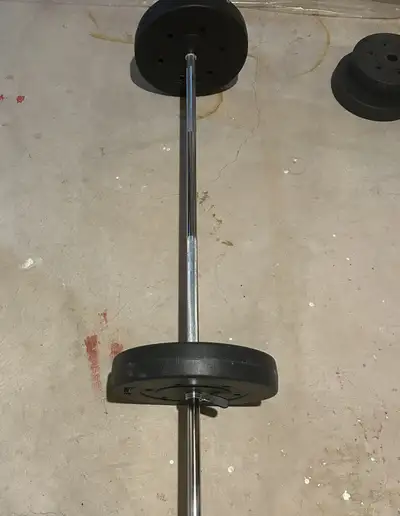 Barbell weight set - 100 lbs, View more