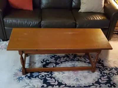 SOLID WOOD COFFEE TABLE # I Will NOT respond to Is it available # Price is firm, no offers, serious...