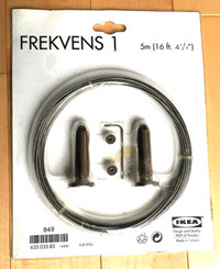 NEW Ikea Frekvens 1, curtain wire, 5 m or 26 ft 4 in
