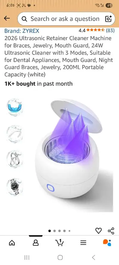 ZYREX Retainer Cleaner, View more