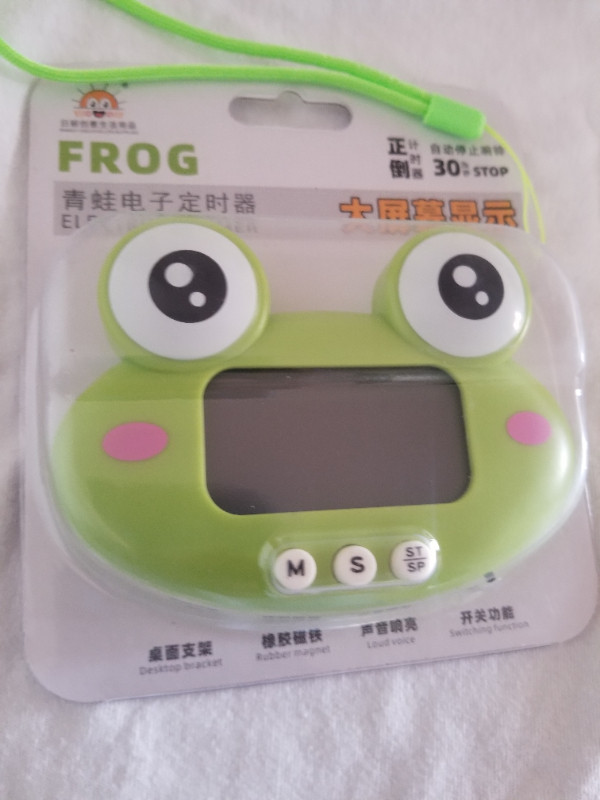 Cartoon Frog Electronic Timer 99 Min. Kitchen Timer,Study Timer in Other in Mississauga / Peel Region - Image 2