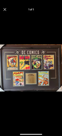 DC comics framed picture 