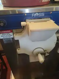Ross batch freezer ice cream maker