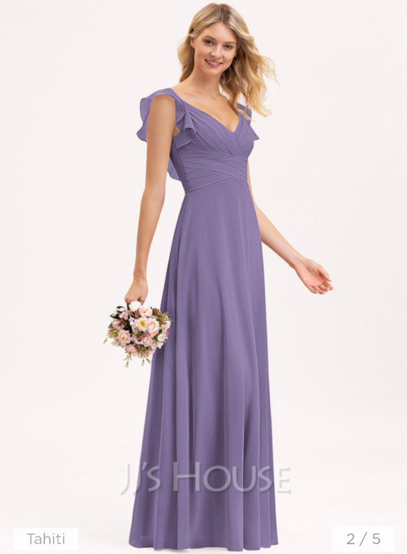 Graduation or Bridesmaid Dress (size 14 in Tahitian Lilac) in Wedding in Burnaby/New Westminster - Image 2