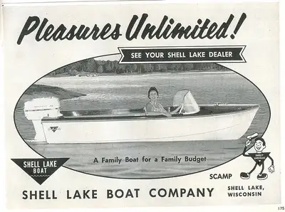 Fun, quick boat with a 60 HP Mercury outboard. Bright red upholstery, clean and neat, runs great. Un...