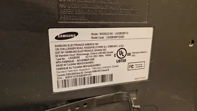 TV Samsung 32 pouces avec télecommande in TVs in Laval / North Shore - Image 3
