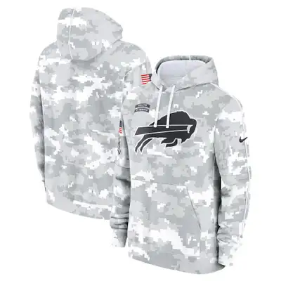 Buffalo Bills Football Arctic Camo Salute to Service Sweater / Pullover NFL - Nike Size: L/XL/2XL Al...