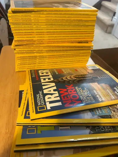 34 copies of national geographic , View more