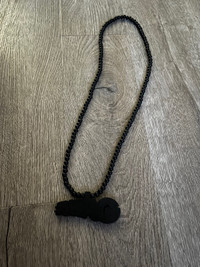 Wooden black “Swag” necklace 