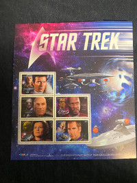 Star Trek Captains Postage Stamps