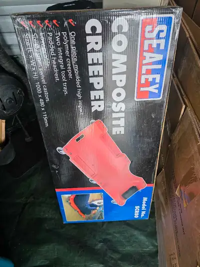 Brand new in the box never opened Polymer mechanics roller board. Ideal for home mechanics, or in a...
