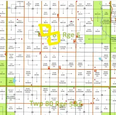 Half section of land. First quarter of land Land location: NE16,81,5,W6 Consists of 160 acres with a...