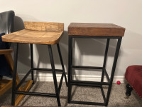 wood kitchen stools