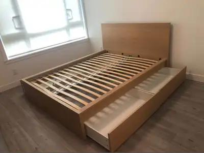 ikea malm Queen bed frame +4Drawers +Free Delivery , View more