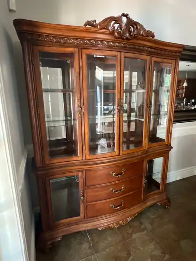 China Cabinet with Hutch, View more