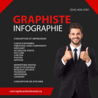 Graphiste, infographiste, Logo, Carte, Imprimerie