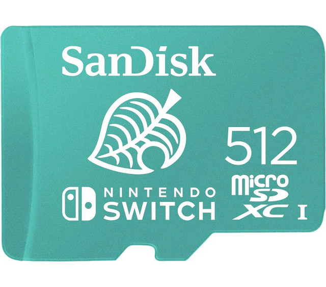 SanDisk 512GB microSDXC-Card, Licensed for Nintendo Switch  in Nintendo Switch in Saskatoon