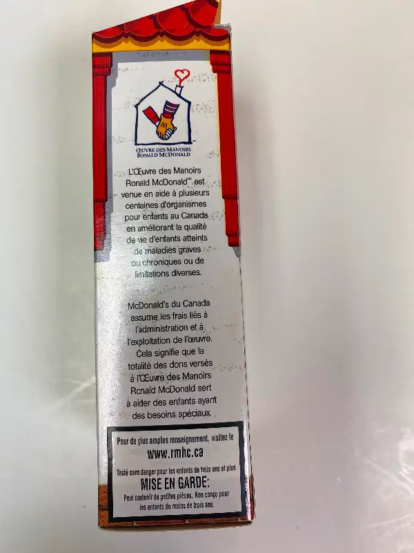Ronald McDonald Finger Puppet 2003 McDonalds Toy New in box63010223756035124