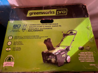 Greenworks Pro 80V 22”Cordless snowthrower