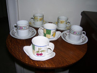 Demitasse Cups and Saucers