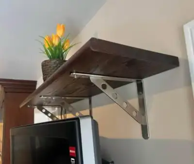 Solid Wood Wall Shelf (27 × 107 cm), View more