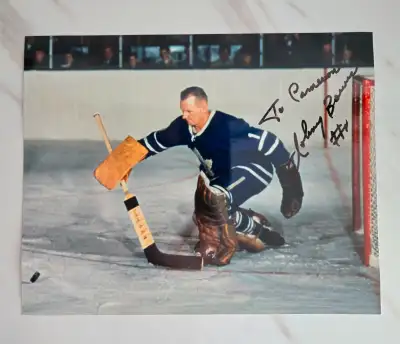 Johny Bower Legendary Leafs Goalie Official Autographed Photo, View more