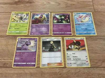 Hi. I have these Pokémon trading cards. I am hoping to collect any of the Pokémon Eevee evolution ca...
