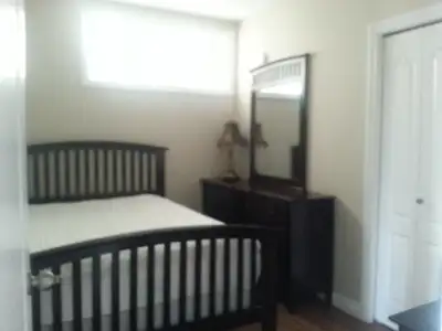 This is a quiet and clean room in a walkout basement in eagle ridge. Separated entrance and shared k...
