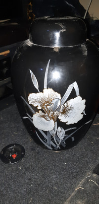 Vase    with Opened  Bottom From Old Lamp Home Decorative