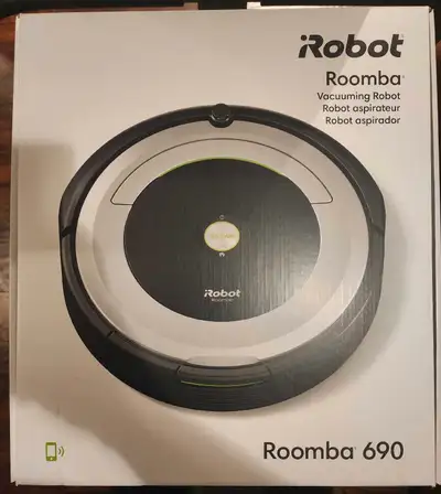 iRobot Roomba 690. Works perfectly, just replaced the brushes and filter. Also includes the original...