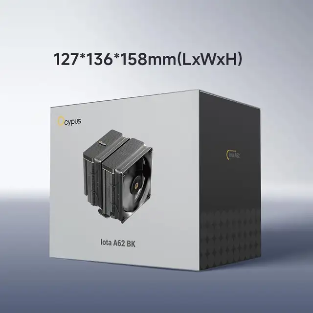 Iota A62 BK CPU Cooler,CPU Air Cooler Digital Display in System Components in City of Montréal - Image 10