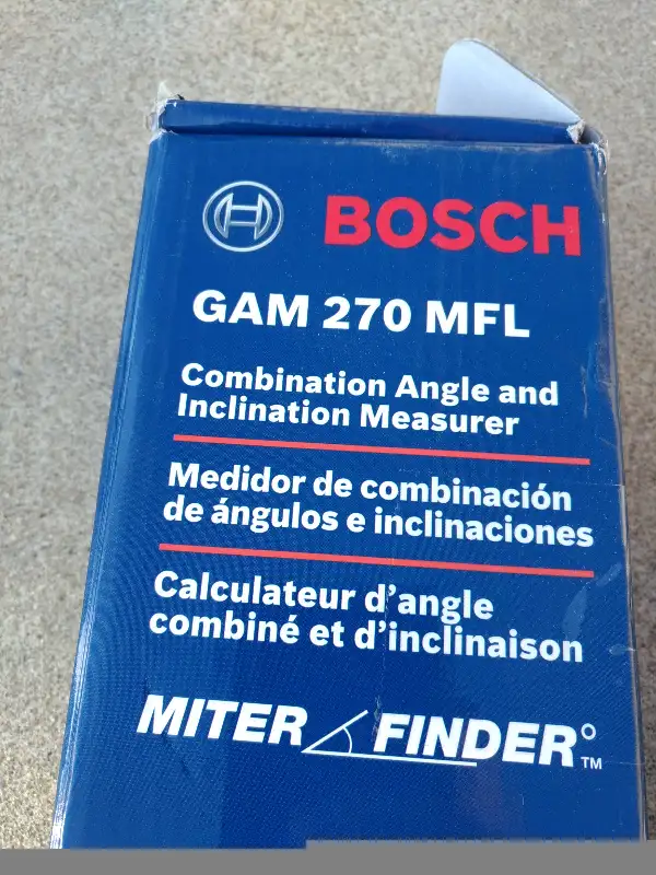BOSCH 5-in-1 Digital Angle Finder and Inclinometer GAM 270 MFL in Power Tools in Brantford - Image 3
