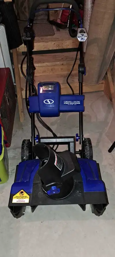 Snow Joe snowblower, View more